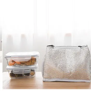 Přenosné Skladování Potravin Tašky Oběd Box Tote Bag Tepelné Izolované Chladiče Piknik Kabelka Pouzdro Oběd Nádoby Držák Bento Pouzdro