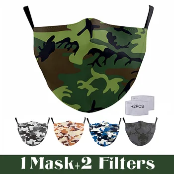 Classic Army Cosplay Dospělé Dítě, Ústa Masky Módní Tištěné Tkaniny Maska na Obličej Opakovaně v Pračce Masky proti Prachu PM2.5 Filtry