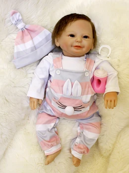 Dollmai 50cm realistické realistické reborn baby doll bebes reborn panenku hraní hračky pro děti Vánoční Dárek měkké silikonové panenky