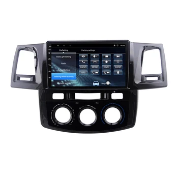 Android 10.0 auto auto rádio stereo pro Toyota Hilux Fortuner 2007 2008 2012 GPS navigace, DVD Multimediální Přehrávač