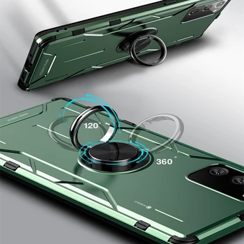 Pro Samsung Galaxy note 20 luxusní kovové pouzdro na vědomí, 20 ultra kreativní magnetický kroužek případě