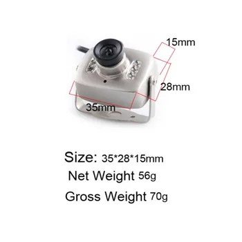 208C Mini Fotoaparát, 120 Stupňů Široký Úhel Objektivu 600TVL Mini Micro FPV Kamera PAL/NTSC Noční Vidění Sledování Mini Infračervené Kamery