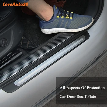 Car styling Uhlíkových Vláken Gumové Dveře, Parapet Protector Zboží, autodoplňky Pro Ford Puma 2020