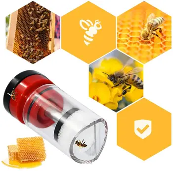 2KS/Lot Queen Chovu Označení Nástroje s Houbou Design One-Handed Včelí Marker Láhev pro Včelí Královnu Včelařství Označení Klece