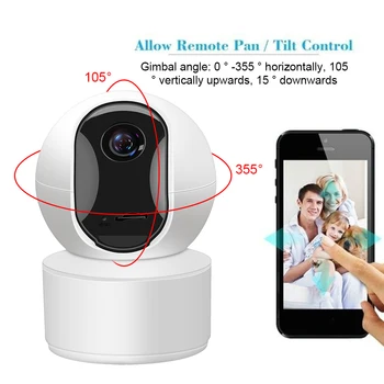 IR Monitor pohybu kamera Bezdrátová WiFi kamera PTZ 4K inteligentní Sledování Automaticky CMOS Lidské detekce 360 sítě webcam