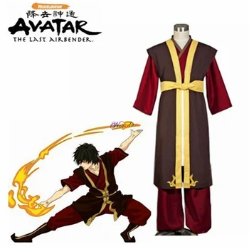 Avatar The Last Airbender Zuko Cosplay Kostým Krále Prince Uniformy Anime Aang, Zuko Cosplay Boty Paruka Pro Halloween Party