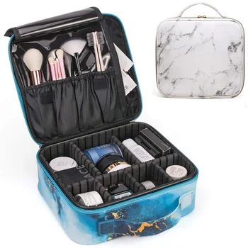 Velká Kapacita Přenosné Make-up případ, Nastavitelný Multifunkční Kosmetické Cestovní úložný box