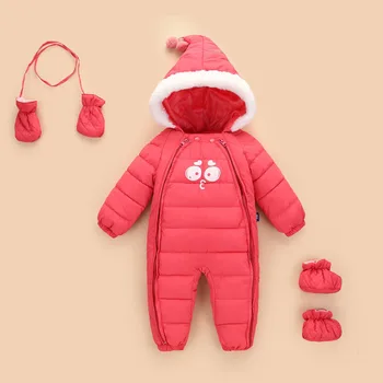 2020 Módní New Baby girl Oblečení Jít Ven Podzim Zimní bunda Děti Dolů Bavlna Garmet Novorozence Teplé Komfortní Kombinéza