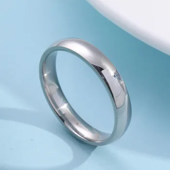 Vnitřní a vnější oblouk, hladký prsten z nerezové oceli Vánoční radosti prsten 2020 nové