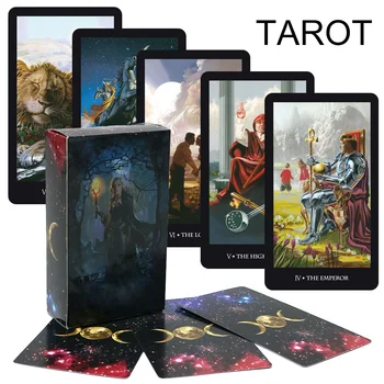 Tajemný nvwu Tarot paluba karty hra, anglická přečtěte si svůj osud, štěstí, budoucnost, deskové hry