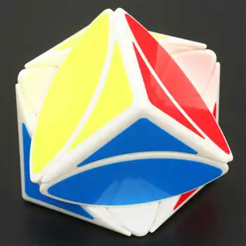 QiYi Kreativní Hračky Náměstí BŘEČŤAN Samolepky Magic Cube MoFangGe Javorový list tvar, rychlost cube puzzle skewb otáčení vzdělávání děti, hračky