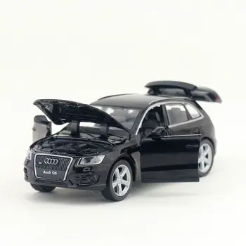 1:32 Měřítku Diecast Kovové Hračky Audi Q5 SUV Model, Zvuk & Světlo, Auta, Dveře Otevíratelná Vzdělávací Kolekce Dárek V415