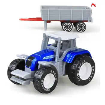 Hobbylane 4ks/set Děti, Simulace Slitiny Zemědělské Traktory Inženýrství Truck Hračky, Vánoční Vozidla Modely Dárky