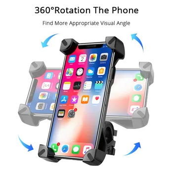 360 Stupňů Kole Telefonu Stojan Pro iPhone, Samsung GPS, 4 7inch Mobil HTC Sony Půjčovna Řídítka Mount Telefon Držák Podporu