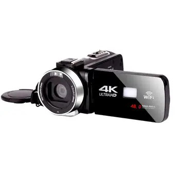 KOMERY 4K Video Kamera 48MP Vlogging Na Youbute Recorder Handycam WIFI NightShot Cam Time-lapse Dotykový Displej Videokamery