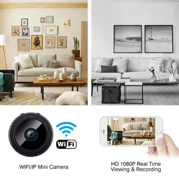 IP Kamera CCTV Len Mini Camera Wi-fi Video Dohled Baby Monitor 1080P Venkovní Noční Vidění Síťová Baterie DVR