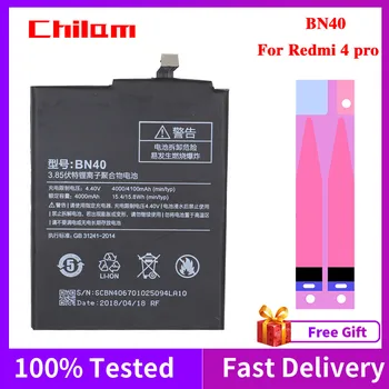 Originální Kvalitní Baterie Telefonu BN40 Pro Xiaomi Redmi 4 pro 4100mAh Skutečné Kapacity Redmi4 pro Náhradní Baterie