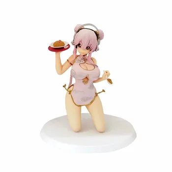 Anime Super Sonico Cheongsam vkleče Ver PVC Akční Obrázek Sběratelskou Model panenka hračka 18cm