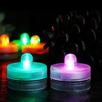 10pcs Vodotěsná Ponorná LED Mix Barev Čajová konvice Světlo Elektronické Světlo Svíček pro Svatební Party, Vánoce, Valentýn Dekorace
