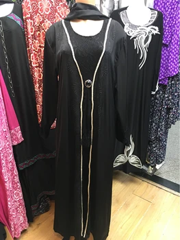 DOPRAVA ZDARMA Dubai Abaya Blízkém Východě Župan Ramadánu oblečení diamond Kaftan Jibab Islámské Muslimské Šaty pro ženy Sleva