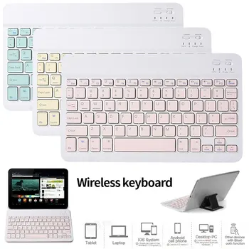Přenosný Mini Bezdrátová Bluetooth Klávesnice S Touchpadem 10 palcový Univerzální Klávesnice Pro iPad Tablet Samsung Tab Pro chytré telefony