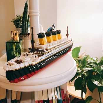 3800pcs+ Micro Stavební Bloky 60 CM Velké Velikosti Výletní Lodi Titanic Model DIY Mini Cihly Hračky pro Děti, Dospělé Colllection