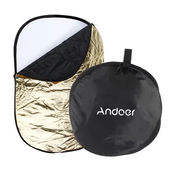 Andoer 60 * 90 cm 5 v 1 (Zlato, Stříbro, Bílá, Černá, Průsvitná) Přenosné Skládací Photo Studio Fotografie, Světlo Reflektoru
