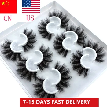 7 Párů 15-20mm Přírodní 3D Falešné Řasy Falešné Řasy Make-up Kit Mink Řasy Rozšíření Norek Řasy Maquiagem Oční Make-up /USA