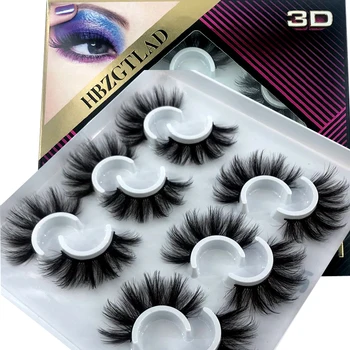 7 Párů 15-20mm Přírodní 3D Falešné Řasy Falešné Řasy Make-up Kit Mink Řasy Rozšíření Norek Řasy Maquiagem Oční Make-up /USA