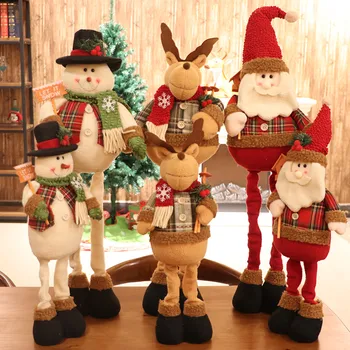 [HHT] Zatahovací Santa Claus panenka příznivé jelen roztomilý sněhulák hračky, Vánoční dárky, scénu, dekorace, ozdoby home decore
