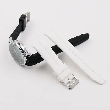 Hodinky doplňky pin spony 22mm silikonové popruh muž venkovní sportovní vodotěsné náramek pro hodinky značky hodinek muži band