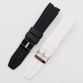 Hodinky doplňky pin spony 22mm silikonové popruh muž venkovní sportovní vodotěsné náramek pro hodinky značky hodinek muži band