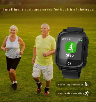 D200 Wifi GPS Tracker Lokátor Smart Hodinky pro Starší Ženy Muži Smartwatch s SOS Srdeční Frekvence, Krevní Tlak pk D100