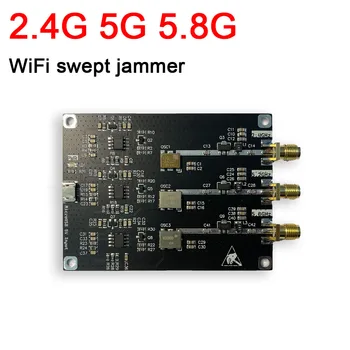 DYKB 2.4 G 5.2 G 5.8 G WiFi jammer Shielder 2.4 Ghz 5Ghz WI-fi signál blocker Stíněný Bluetooth rušení RF amplifie anténa