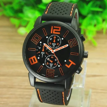Hot Prodej Nové Pánské Sportovní Quartz Hodinky Velkoobchod Pánská Business Hodinky Top Značky Luxusní Silikonové Náramkové hodinky