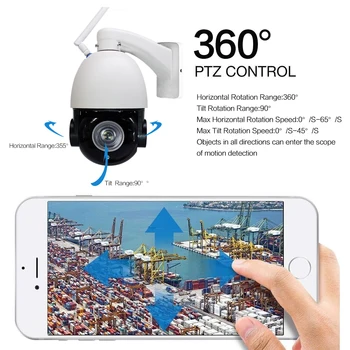 IP Kamera WiFi 1080P Bezdrátové připojení PTZ Speed Dome CCTV 22 x Zoom CCTV Bezpečnostní Kamery Venkovní Dohled ip Camara venkovní