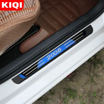 KIQI 4ks Auto, Dveře, Parapet Šoupat Deska Dekor Kryt Nálepka pro Peugeot 2008 2016 2017 2018 2019 2020 Příslušenství