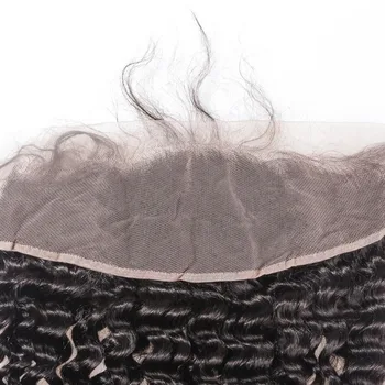 Brazilský Lidské Vlasy Krajka Čelní Uzavření Hluboké Vlna 13x6 13x4 Transparentní krajky Švýcarské obrazy Krátkých Dlouho Předem Trhal Remy Vlasy