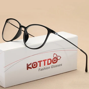 KOTTDO Nové Módní Sexy Brýle pro Ženy, Náměstí Plastové Brýle Rámu Brýlí Transparentní jasné, Retro Krátkozrakost Brýle