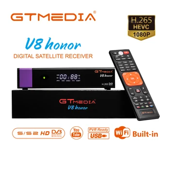1080P HD DVB-S2 GTmedia V8 Nova Satelitní TV Přijímač, Podpora RCA Vestavěný WIFI moci Freesat V8 Super