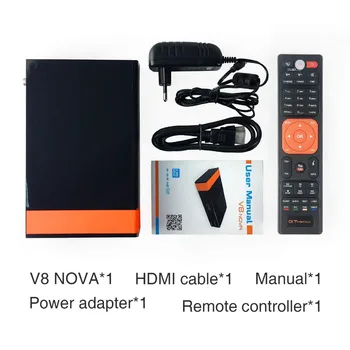 1080P HD DVB-S2 GTmedia V8 Nova Satelitní TV Přijímač, Podpora RCA Vestavěný WIFI moci Freesat V8 Super