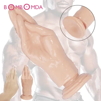 Fist Dildo velké ruce, velké dildo anální plug erotické sex hračky, obrovské dildo ruka fisting ženy, lesbičky masturbovat flirtování, sex shop