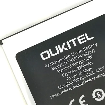 Nové Originální 2700mAh Baterie U22 Pro Oukitel U22 Mobilní Telefon Vysoce Kvalitní Skladem S Sledovací Číslo