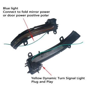 LED Dynamické blinkr Blinkr Pro BMW X1 F48 2016-2018 Série 2 F45 F46 X2 F39 Sekvenční Boční Zrcátko Kontrolka Lampy