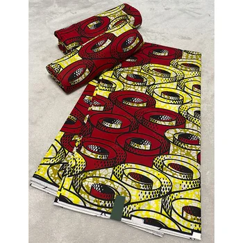Měkké ankara Top Módní africké vosk tkaniny skutečný tisk vosk, bavlněné tkaniny 6yards/lot nejlepší kvalitu pro ženy