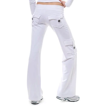 VICABO 5XL Cargo Kalhoty, Ženy Plus Velikost Silné Elastické Široké Nohy Kalhoty Ženské Měkké Běžce Sportovní Tepláky Šňůrky