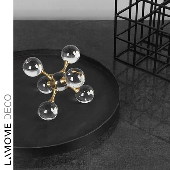 Nordic Skleněnou Kouli Moderní Crystal Molekulární Míč, Ornament, Obývací Pokoj Desktop Domácí Dekoraci Příslušenství