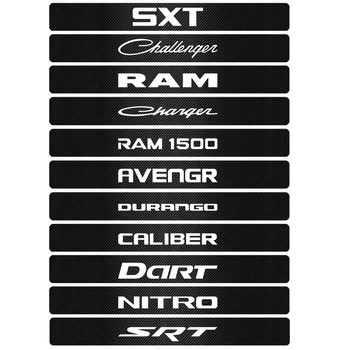 Car Styling Uhlíkových Vláken Dveře, Parapet Protector Samolepky Pro Dodge Challenger RAM 1500 Nabíječka Avenger Ráže Dart Nitro SRT