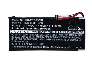 Cameron Sino 1700mAh Baterie 1-853-020-11, LIS1460HEPC, LIS1460HEPC(SY6) pro Sony PRS-950, PRS-950SC