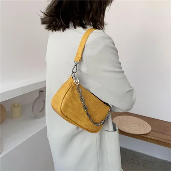 Syntetická kůže, dámské kabelky, mini krokodýl taška přes rameno s krokodýlím potiskem, módní, luxusní kabelky, 2020